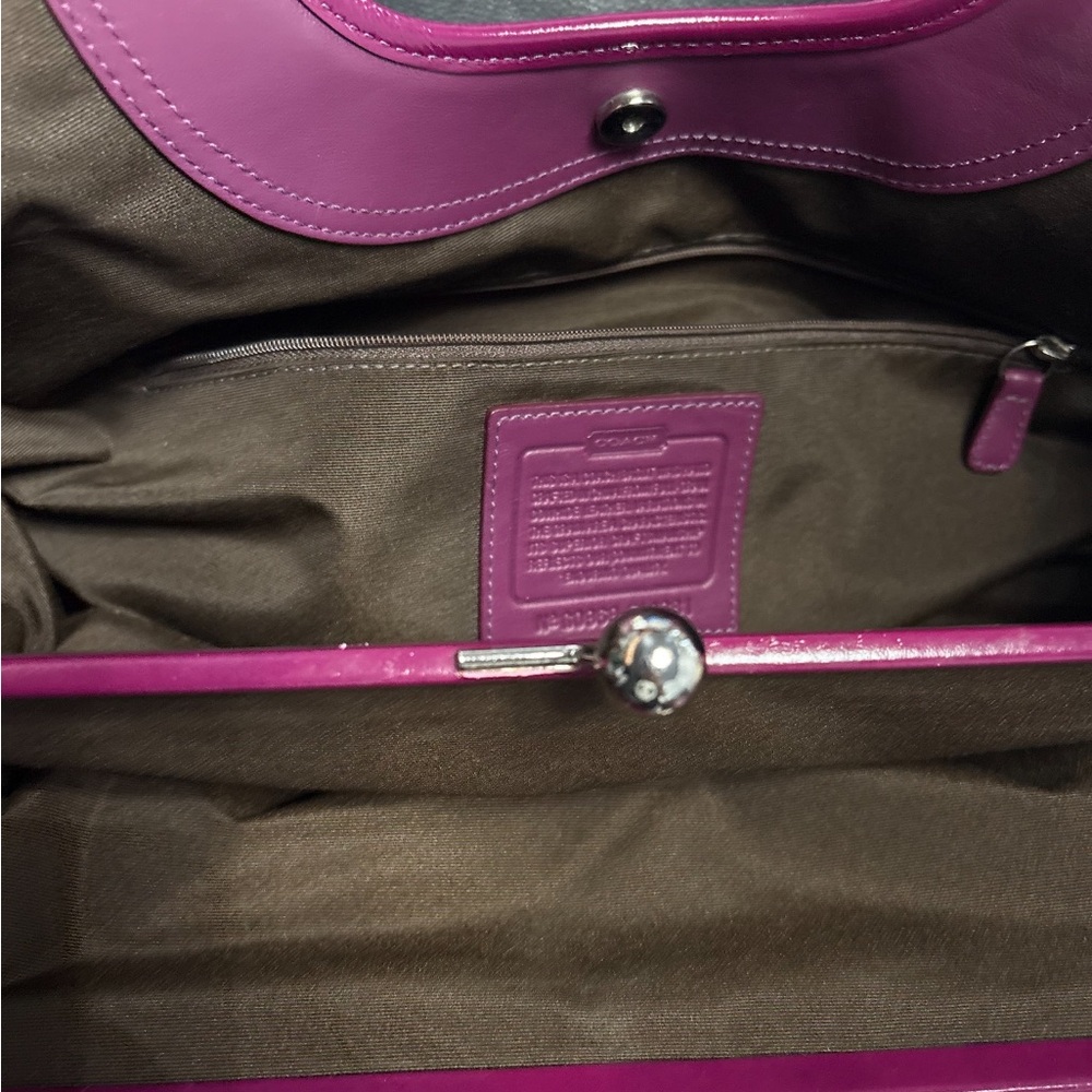 Coach bag vintage ergo Purple bag - Picture 12 of 14